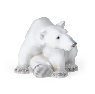 Royal Copenhagen dekoration sittande isbjörn - 12 cm - Royal Copenhagen
