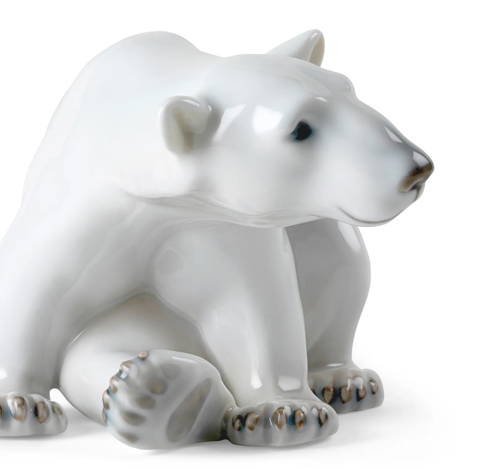 Royal Copenhagen dekoration sittande isbjörn, 12 cm Royal Copenhagen