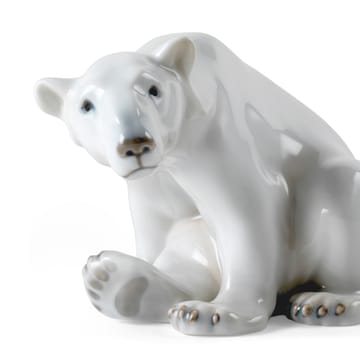 Royal Copenhagen dekoration sittande isbjörn - 12 cm - Royal Copenhagen