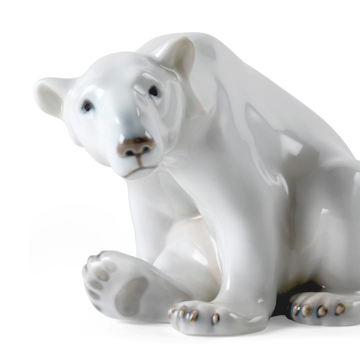Royal Copenhagen dekoration sittande isbjörn, 12 cm Royal Copenhagen