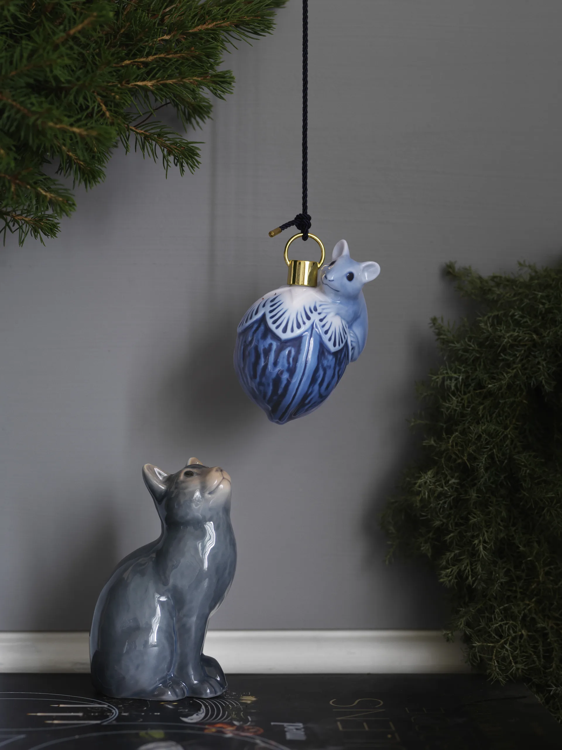 Royal Copenhagen katt figur 2022, vit Royal Copenhagen