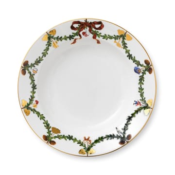 Star Fluted Christmas djup tallrik - Ø 24 cm - Royal Copenhagen