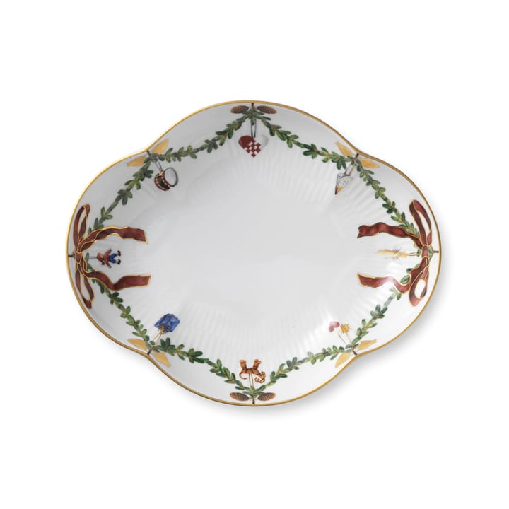 Star Fluted Christmas fat, Ø 22 cm Royal Copenhagen
