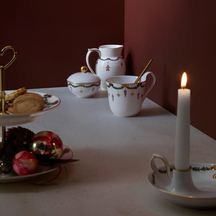 Star Fluted Christmas kopp med högt handtag - 33 cl - Royal Copenhagen