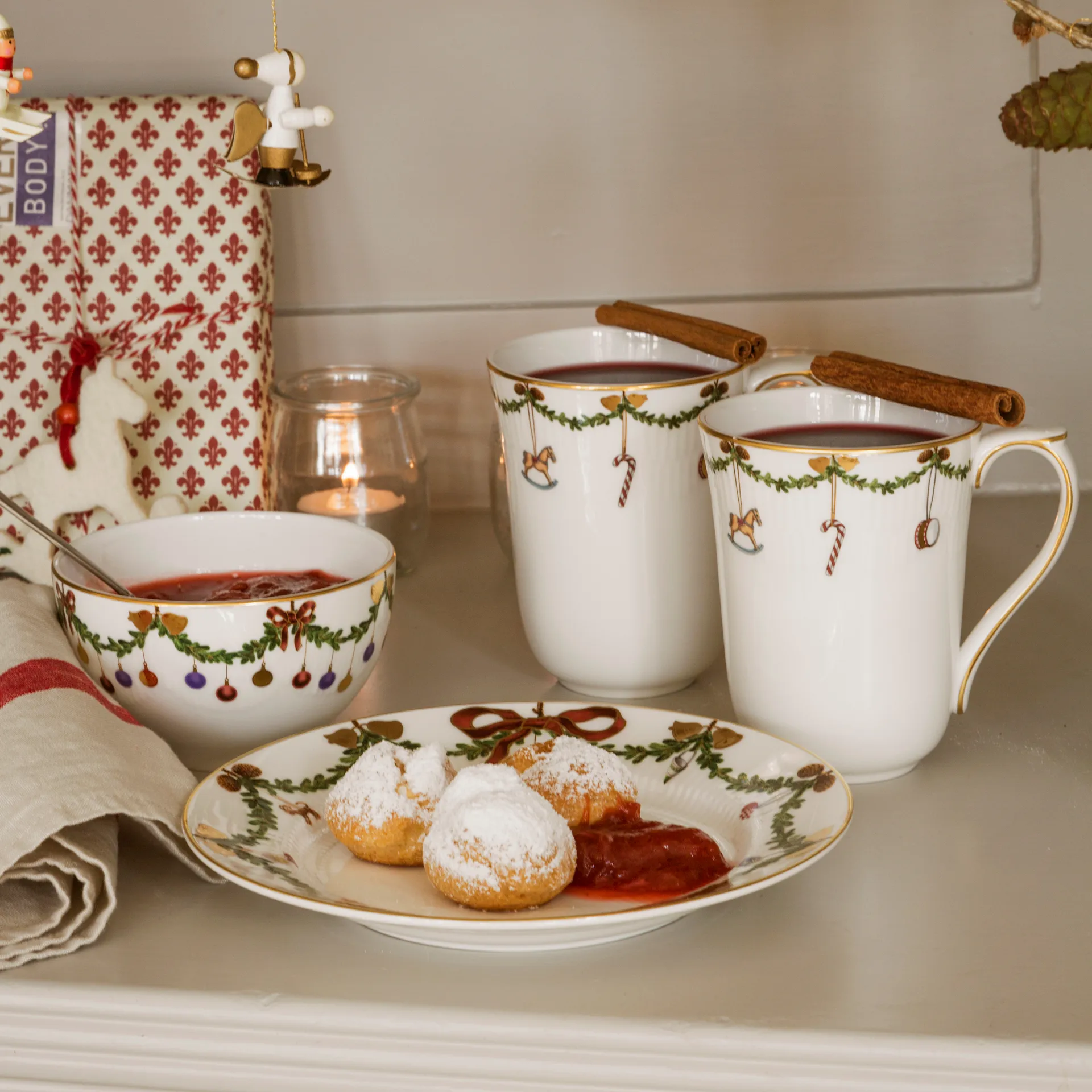 Star Fluted Christmas mugg 2-pack, 33 cl Royal Copenhagen