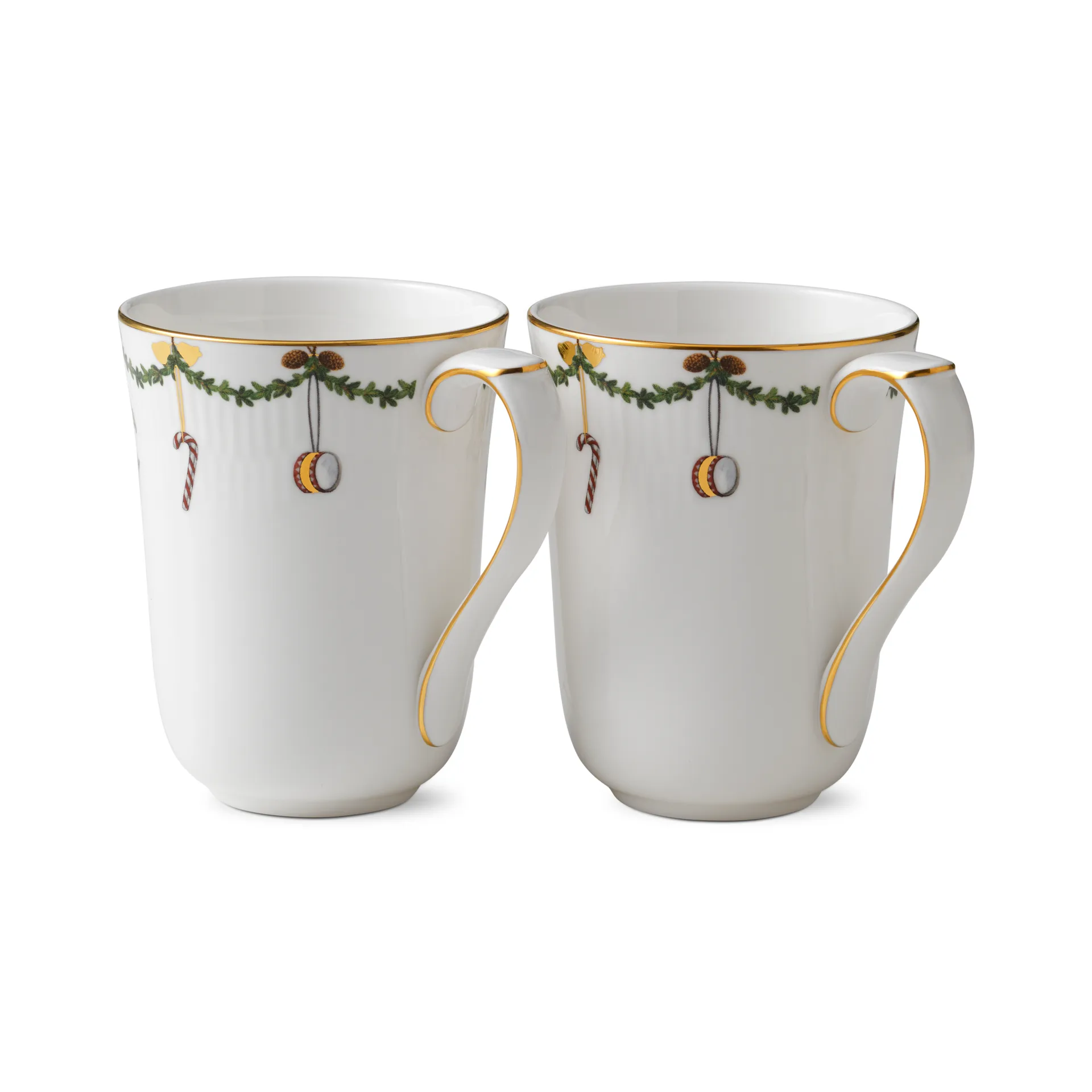 Star Fluted Christmas mugg 2-pack, 33 cl Royal Copenhagen