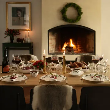 Star Fluted Christmas såsskål med fat - 43 cl - Royal Copenhagen