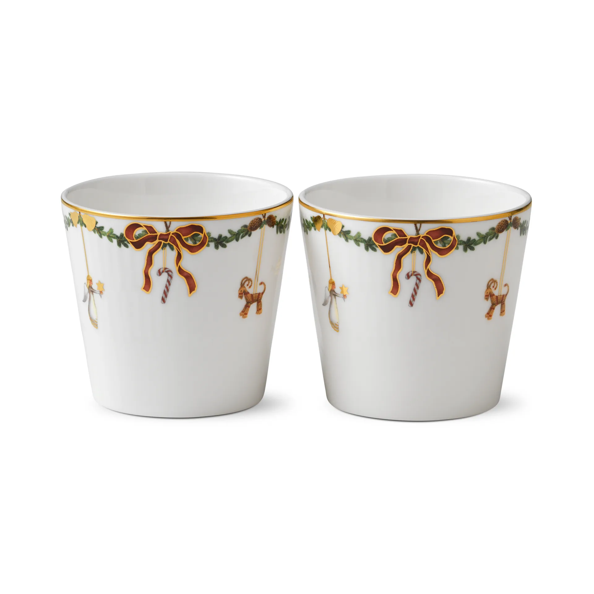 Star Fluted Christmas serveringskopp 2-pack, 30 cl Royal Copenhagen