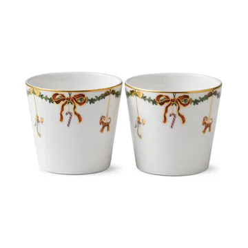 Star Fluted Christmas serveringskopp 2-pack - 30 cl - Royal Copenhagen