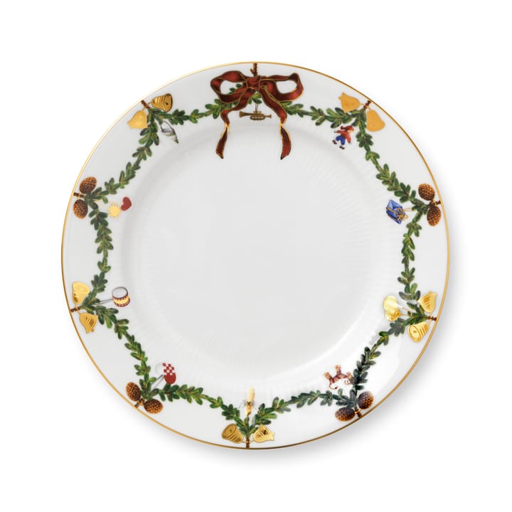 Star Fluted Christmas tallrik, Ø 22 cm Royal Copenhagen