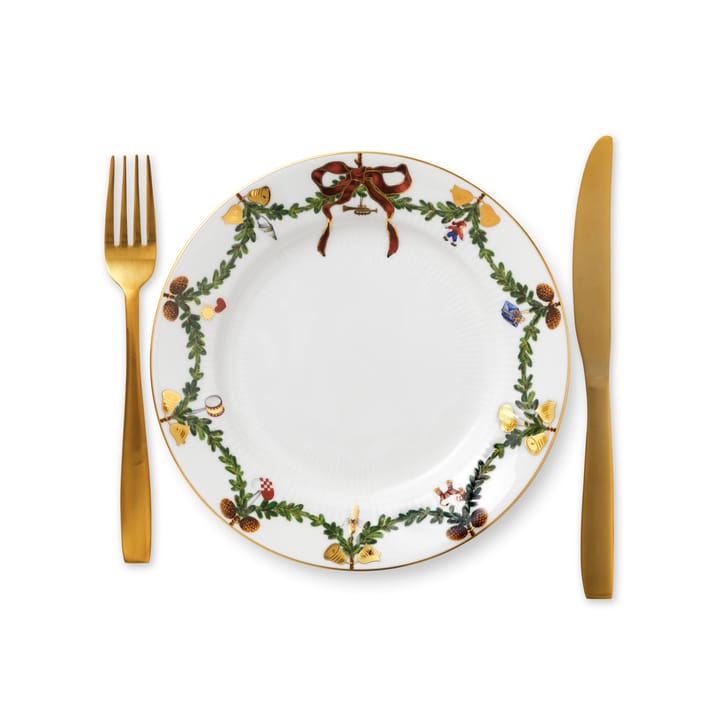 Star Fluted Christmas tallrik, Ø 22 cm Royal Copenhagen