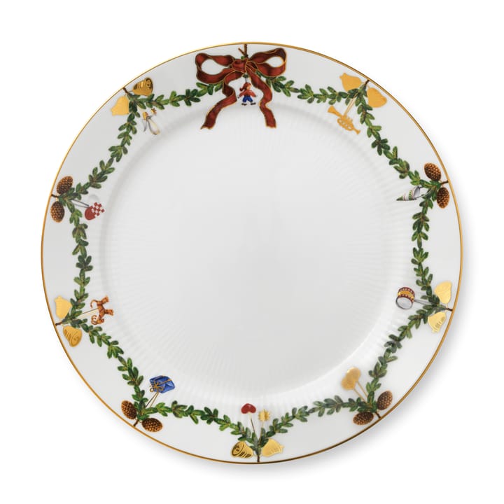Star Fluted Christmas tallrik, Ø 27 cm Royal Copenhagen