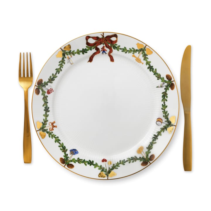 Star Fluted Christmas tallrik, Ø 27 cm Royal Copenhagen