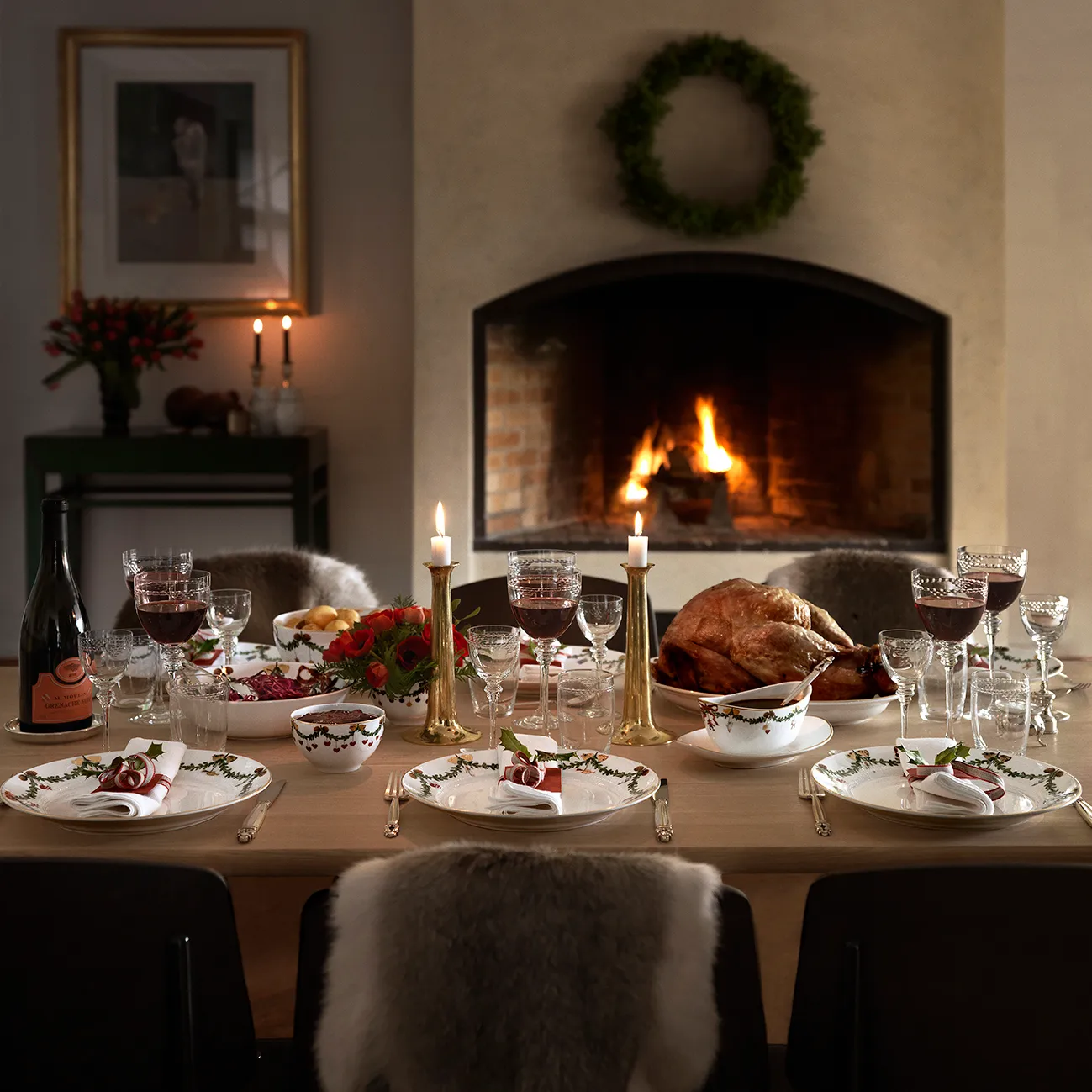 Star Fluted Christmas tallrik, Ø 27 cm Royal Copenhagen