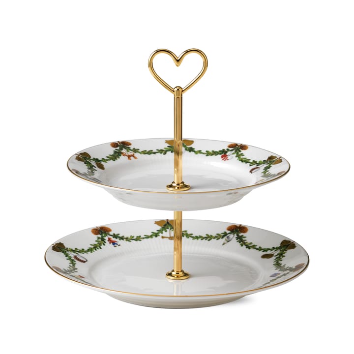 Star Fluted Christmas våningsfat, 23 cm Royal Copenhagen