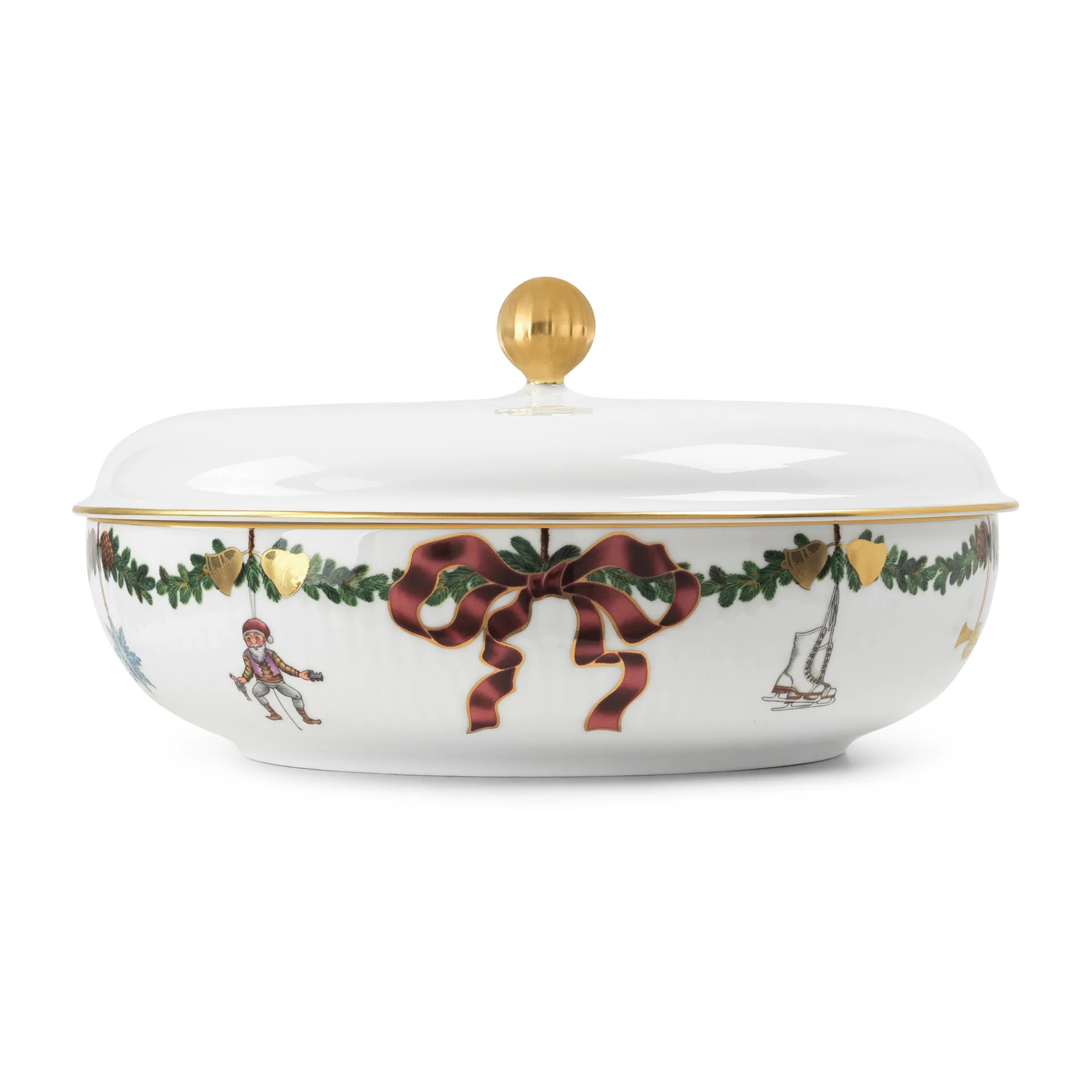 Star Fluted skål med lock, Ø21 cm Royal Copenhagen