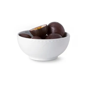 White Fluted Half Lace skål - 15 cm - Royal Copenhagen