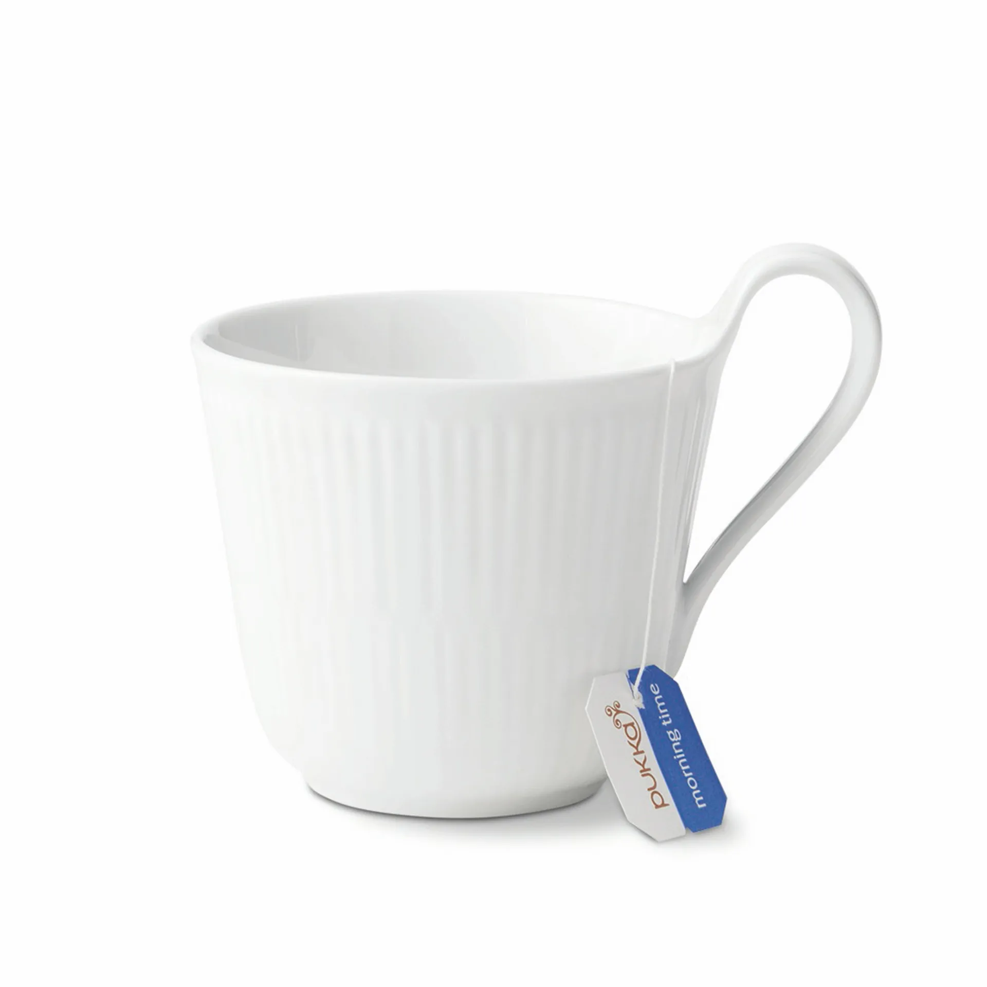 White Fluted kopp med högt handtag, 33 cl Royal Copenhagen