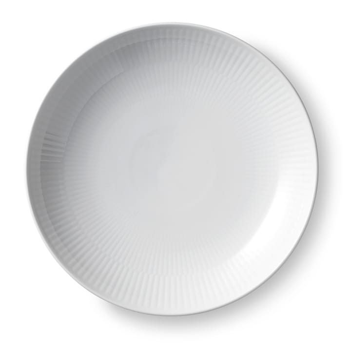 White Fluted Modern tallrik, Ø 25 cm Royal Copenhagen