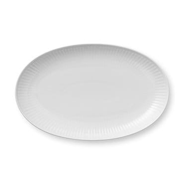 White Fluted ovalt fat - 23 cm - Royal Copenhagen