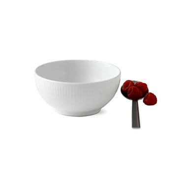 White Fluted skål, Ø 13 cm Royal Copenhagen