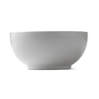 White Fluted skål - Ø 18 cm - Royal Copenhagen