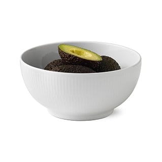 White Fluted skål - Ø 18 cm - Royal Copenhagen