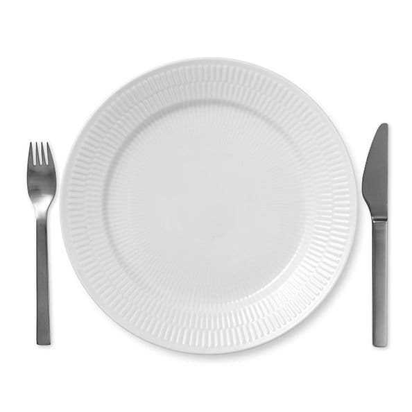 White Fluted tallrik, Ø 27 cm Royal Copenhagen