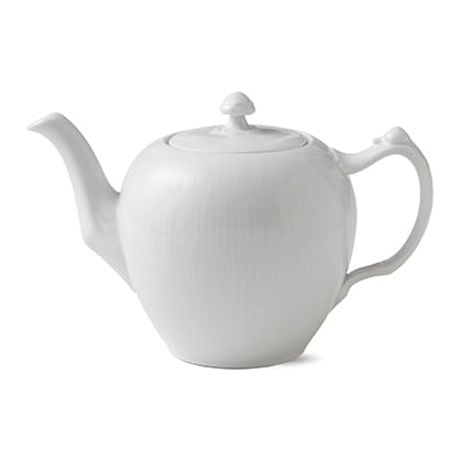 White Fluted tekanna - 100 cl - Royal Copenhagen