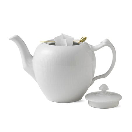 White Fluted tekanna - 100 cl - Royal Copenhagen