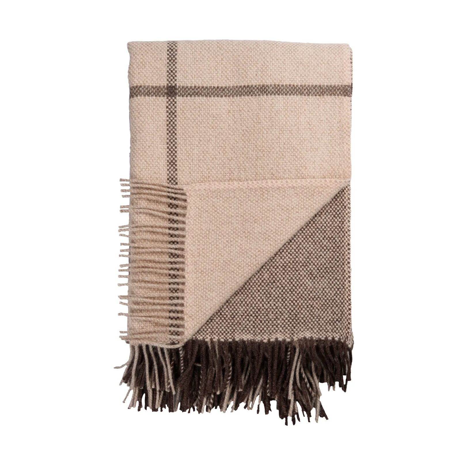 Filos pläd 145x220 cm, Brown Røros Tweed