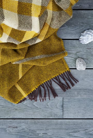 Filos pläd 145x220 cm - Yellow - Røros Tweed