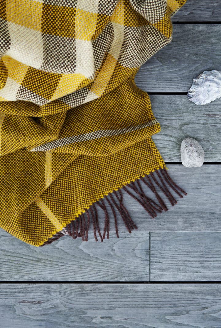 Filos pläd 145x220 cm, Yellow Røros Tweed