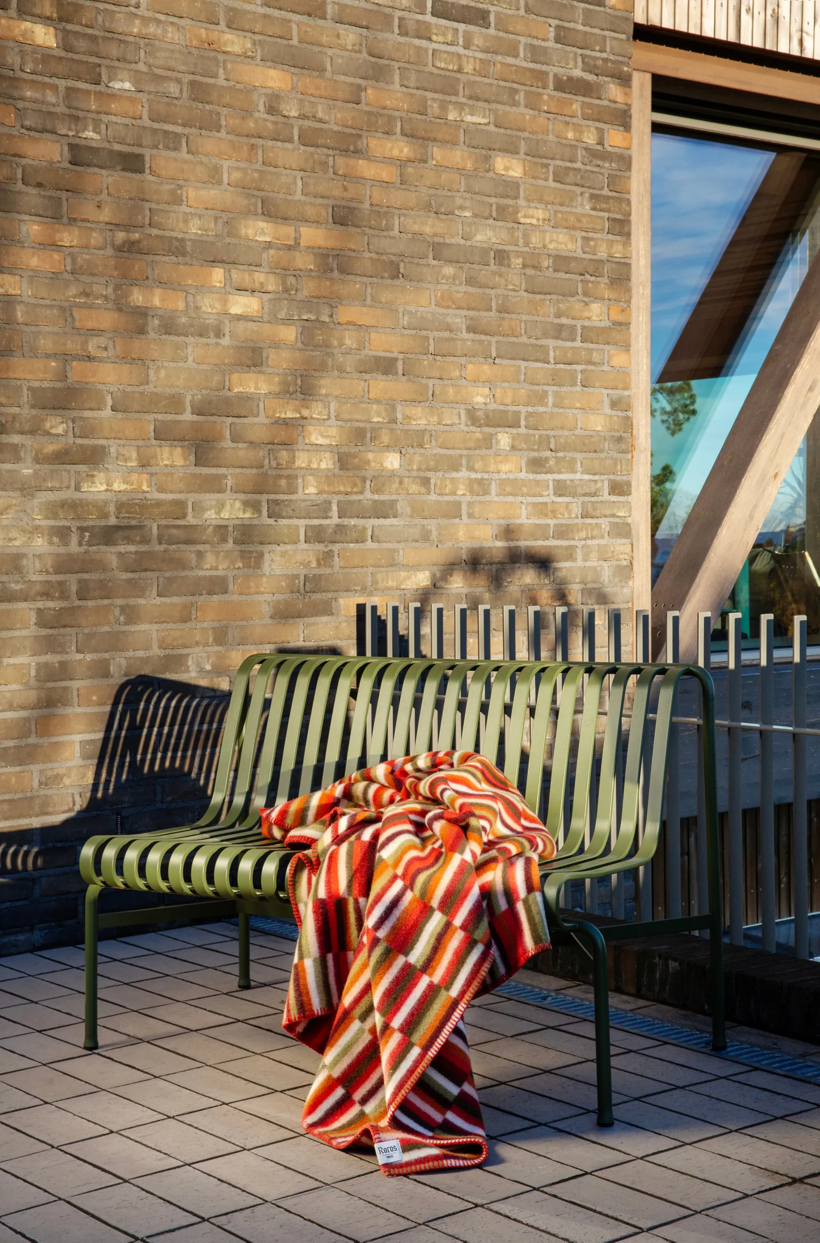 Ida filt 135x200 cm, Red shades Røros Tweed