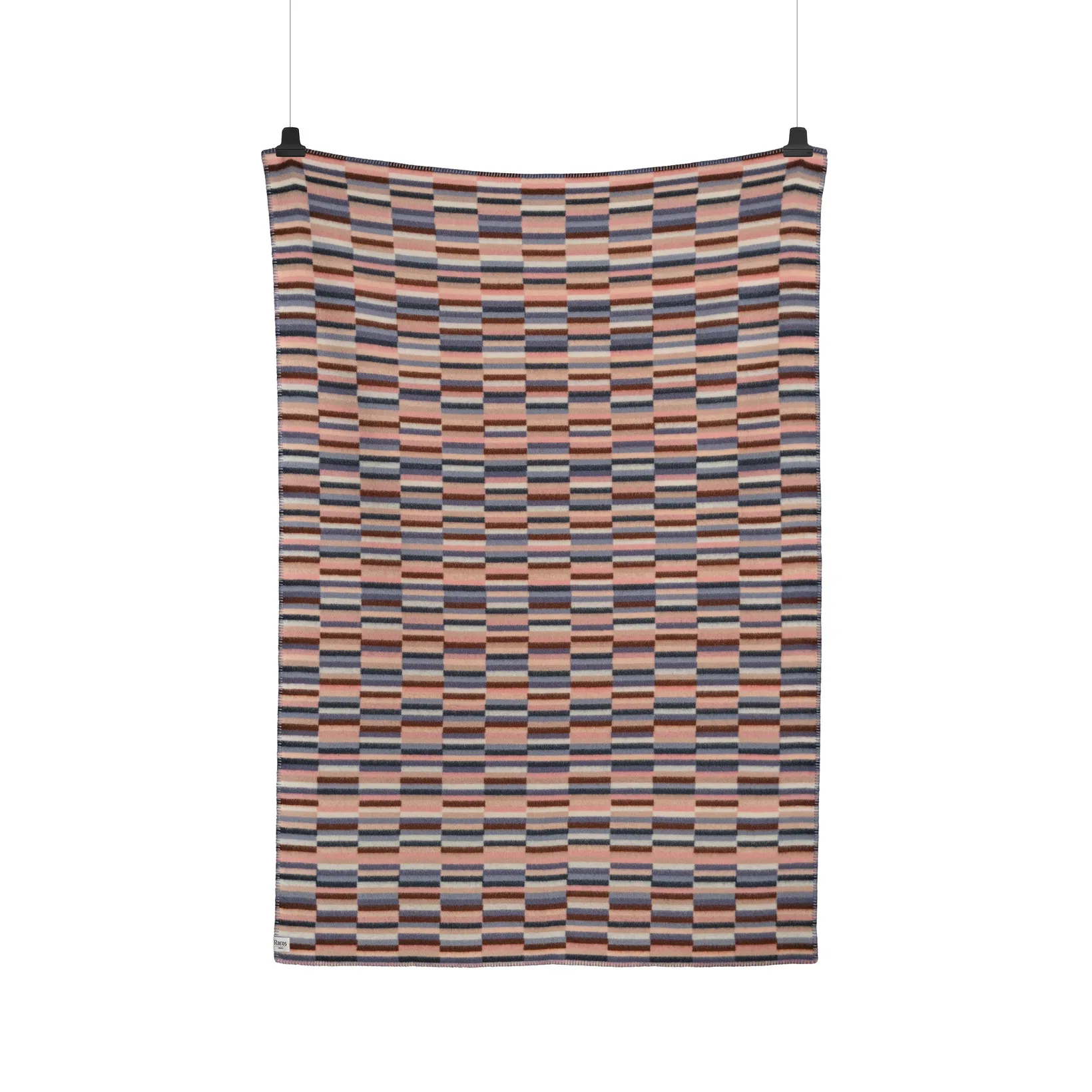 Ida filt 135x200 cm, Rosa blue Røros Tweed