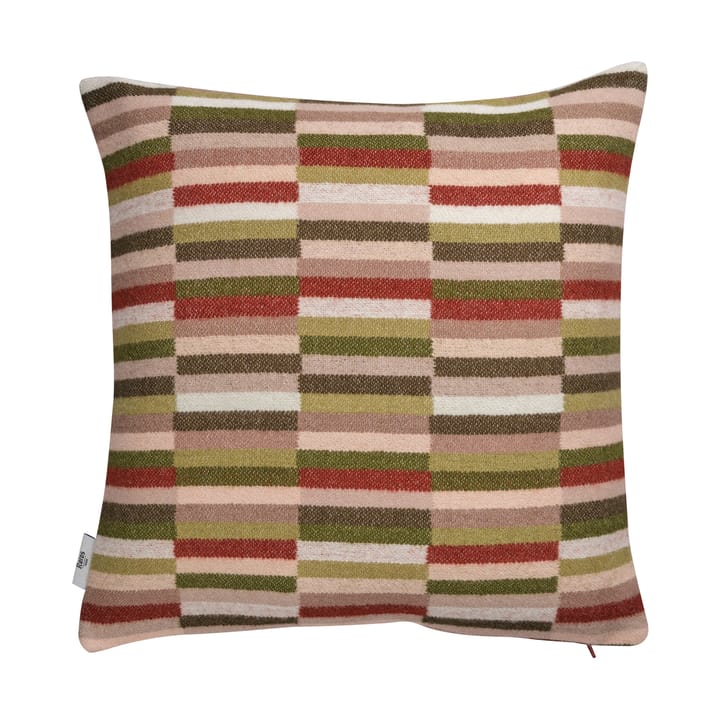 Ida kudde 50x50 cm - Olive burgundy - Røros Tweed