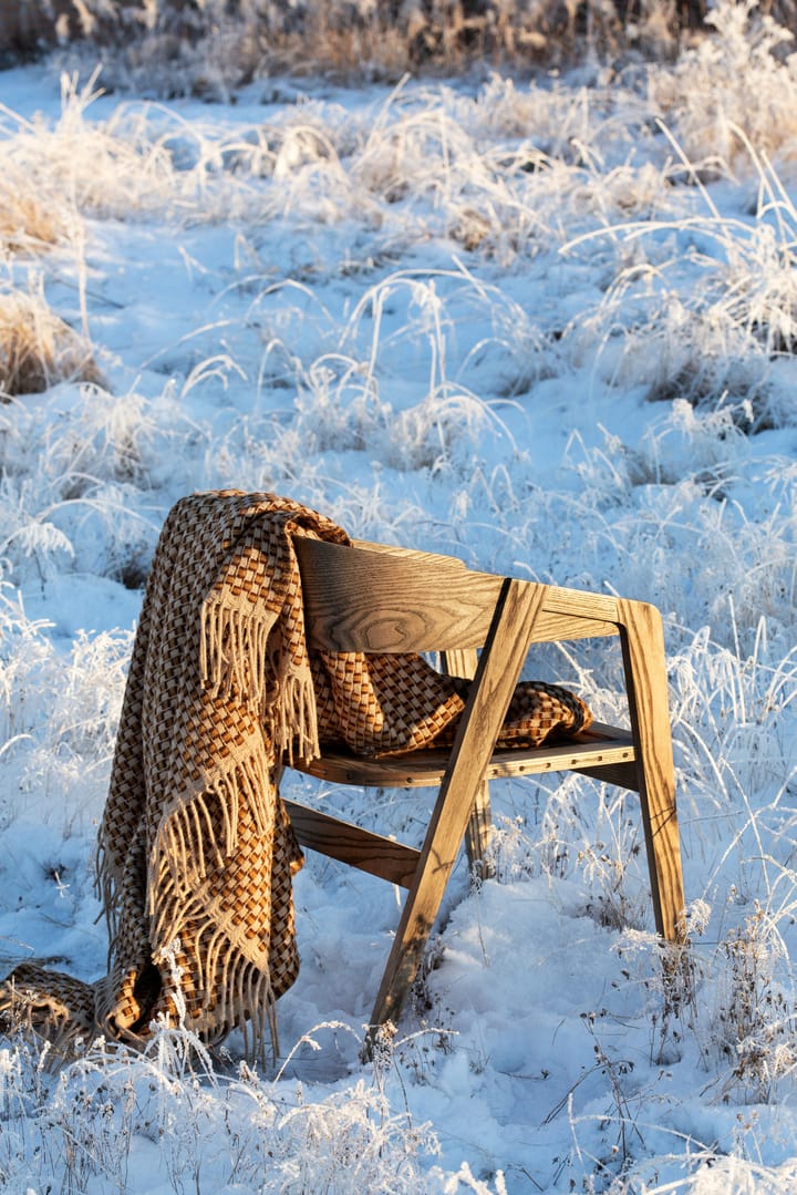 Isak pläd 150x210 cm, Chestnut Røros Tweed