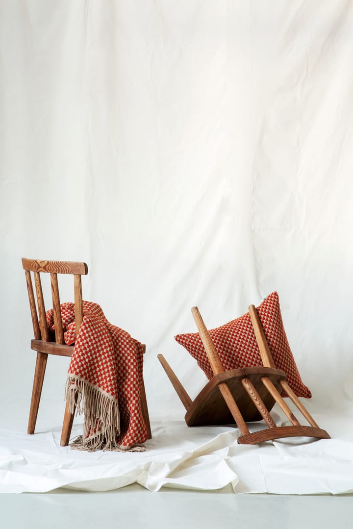 Isak pläd 150x210 cm, Red sumac Røros Tweed