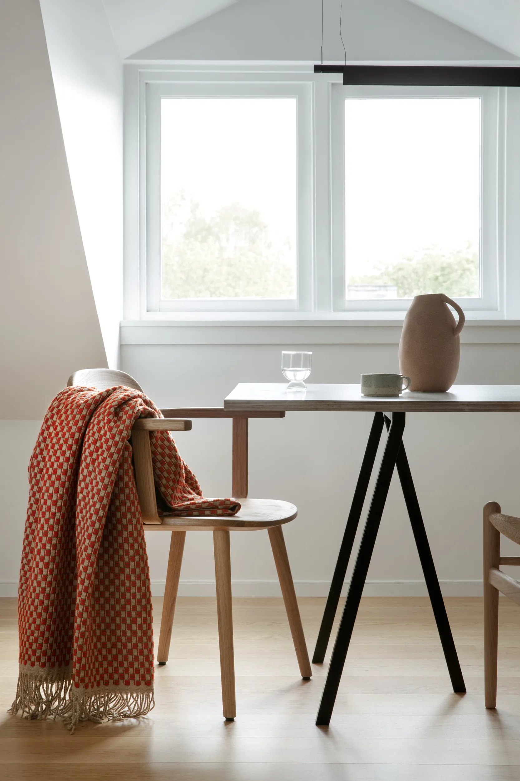 Isak pläd 150x210 cm, Red sumac Røros Tweed