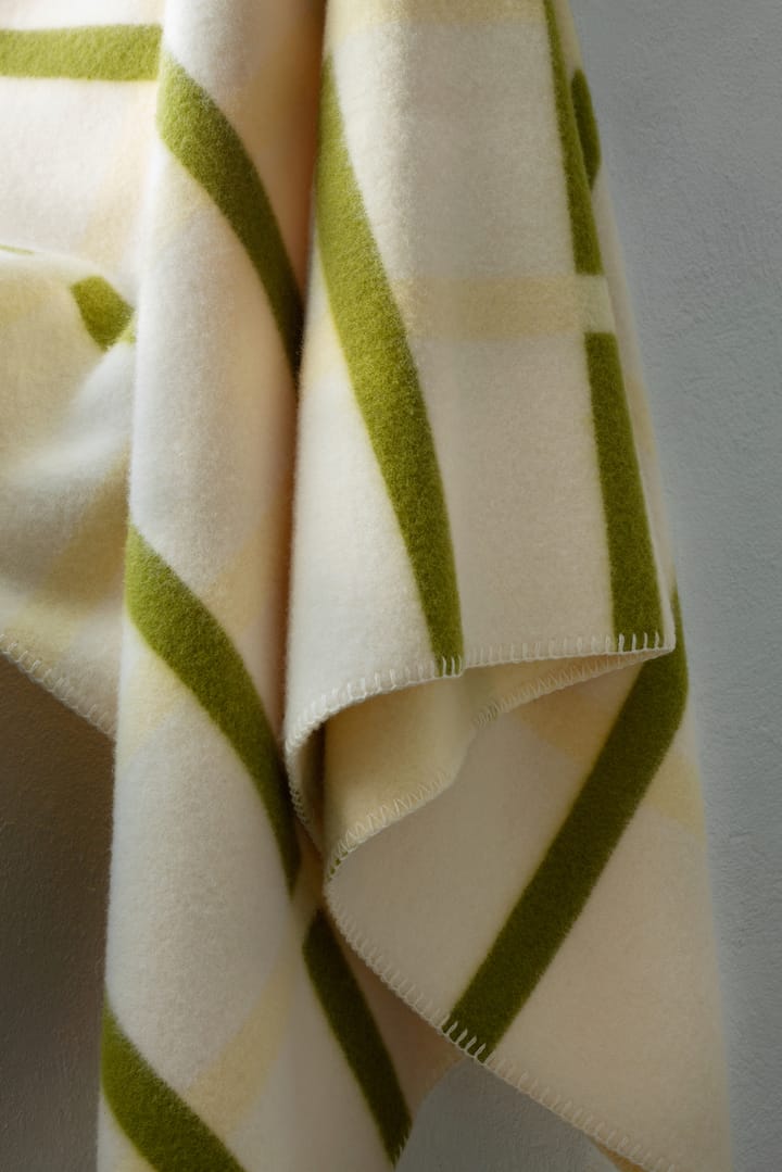 Knut filt 135x200 cm, Lime Røros Tweed