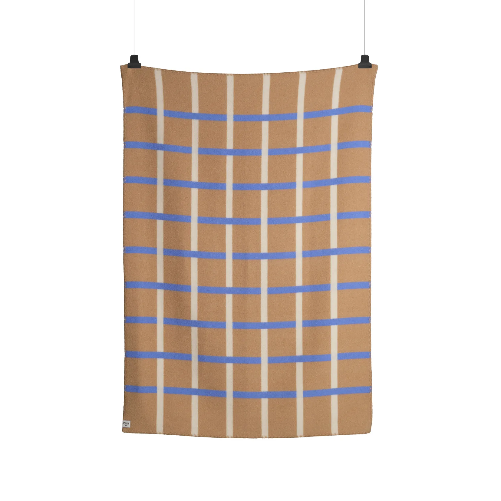 Knut filt 135x200 cm, Taupe Røros Tweed