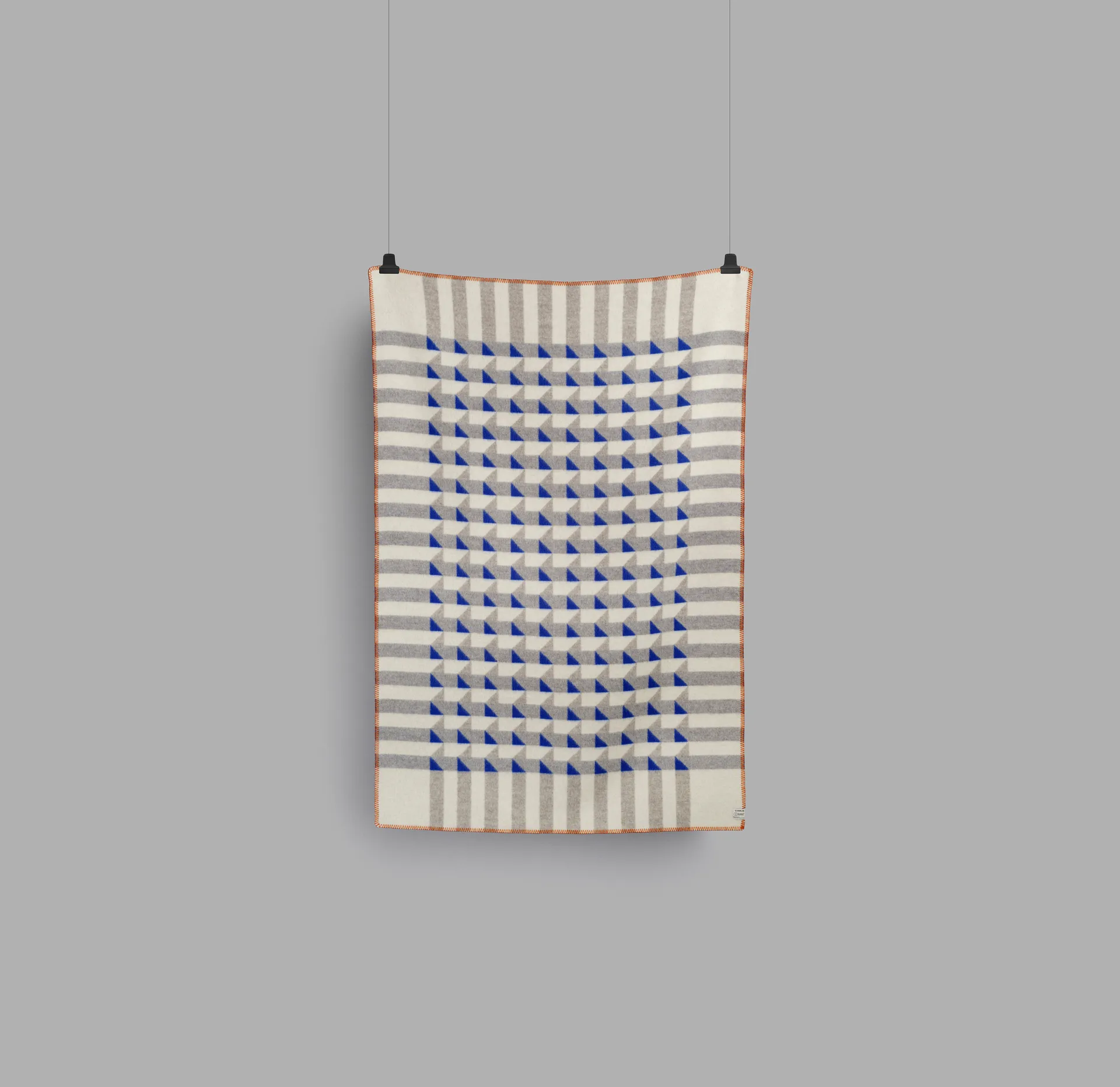 Kvam filt 135x200 cm, Blue Røros Tweed