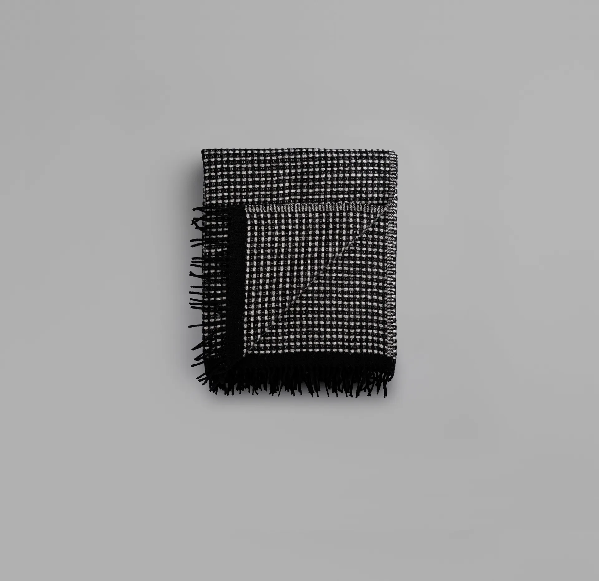 Lofoten pläd 150x210 cm, Grey Røros Tweed