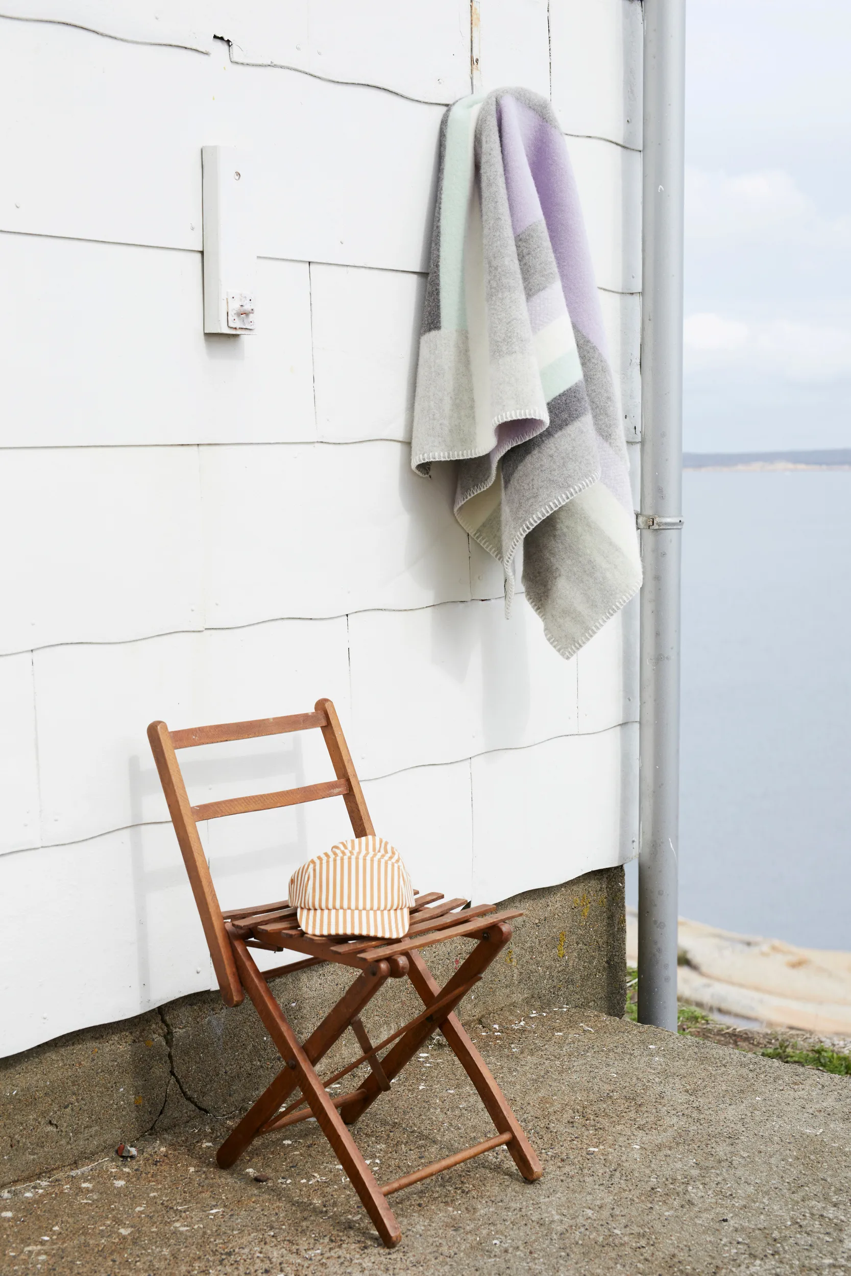 Mikkel filt 135x200 cm, Grey Røros Tweed