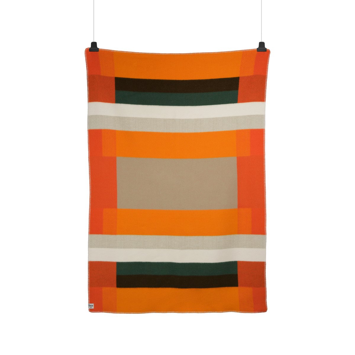 Roros Tweed Mikkel filt 135x200 cm Orange | Skandinavisk Design | Ullplädar & Ullfiltar | Orange