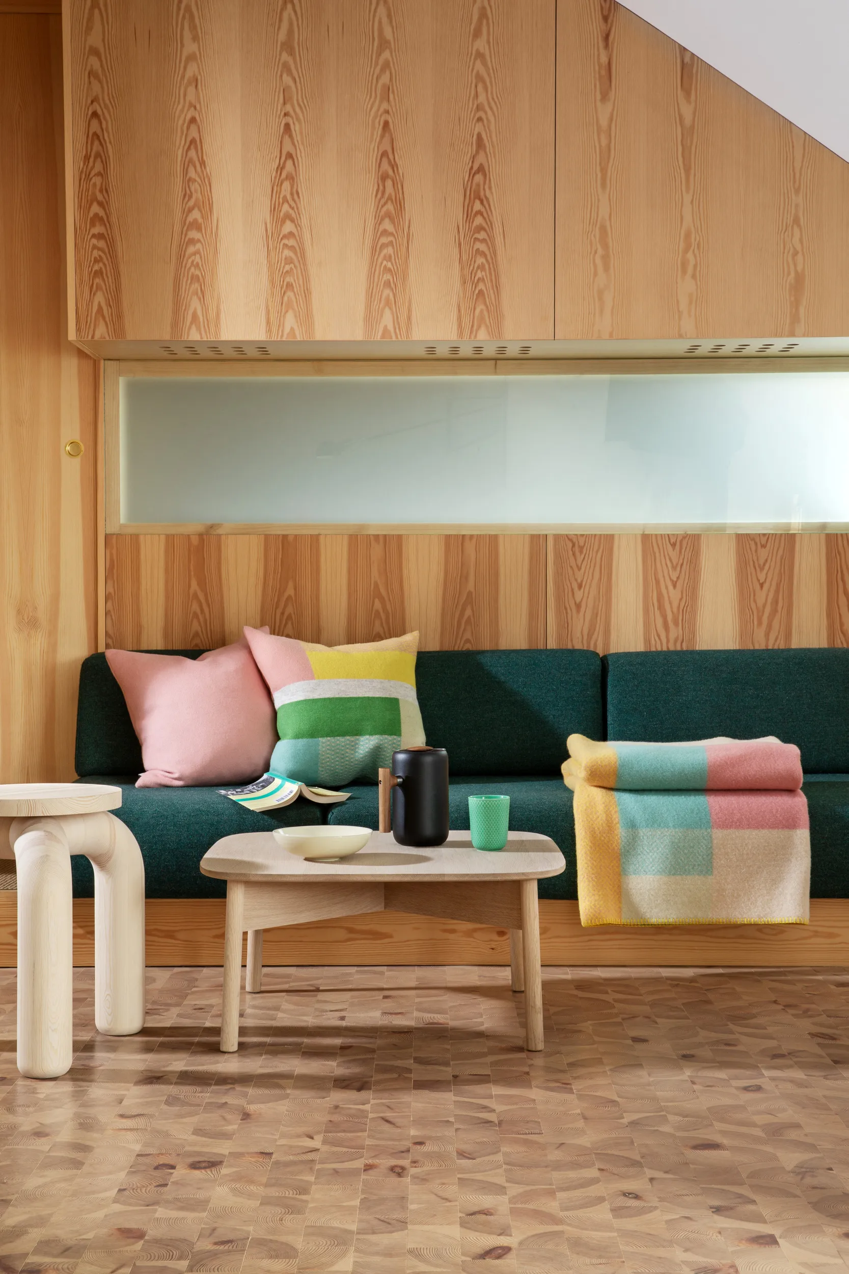 Mikkel filt 135x200 cm, Pastel Røros Tweed