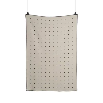 Pastille filt 135x200 cm - Black and white - Røros Tweed