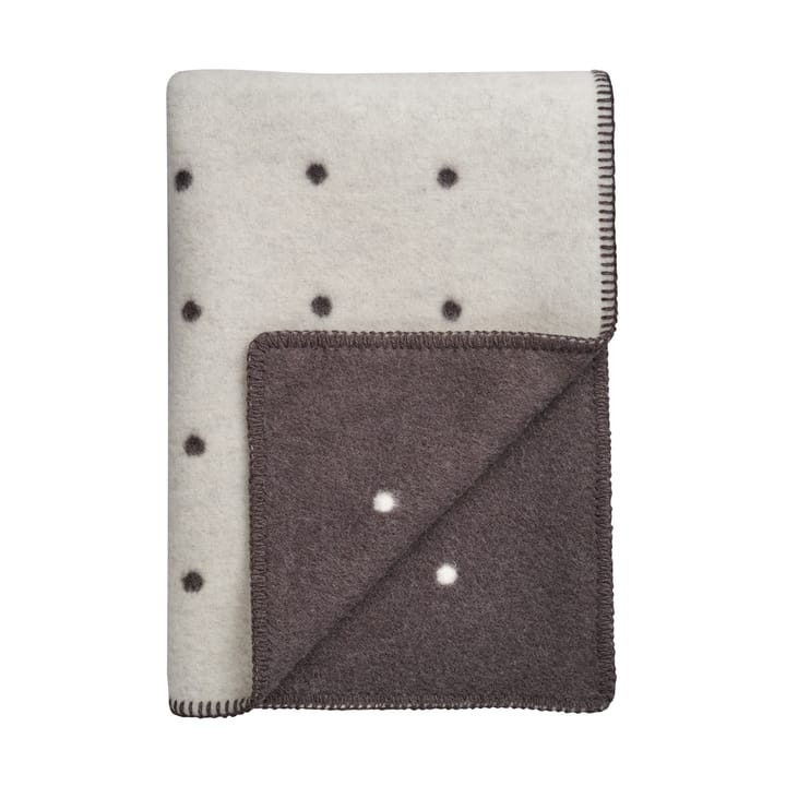 Pastille filt 135x200 cm, Black and white Røros Tweed