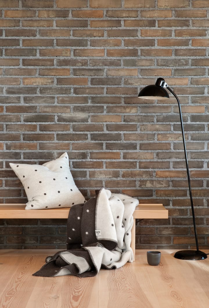 Pastille filt 135x200 cm, Black and white Røros Tweed
