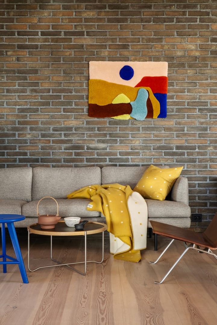 Pastille filt 135x200 cm, Sun yellow Røros Tweed
